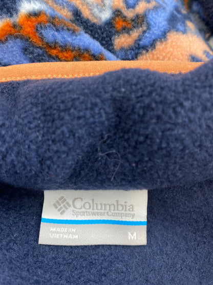 Columbia Women’s Blue 1/4 Snap Benton Sprigs Pullover Fleece Jacket - M