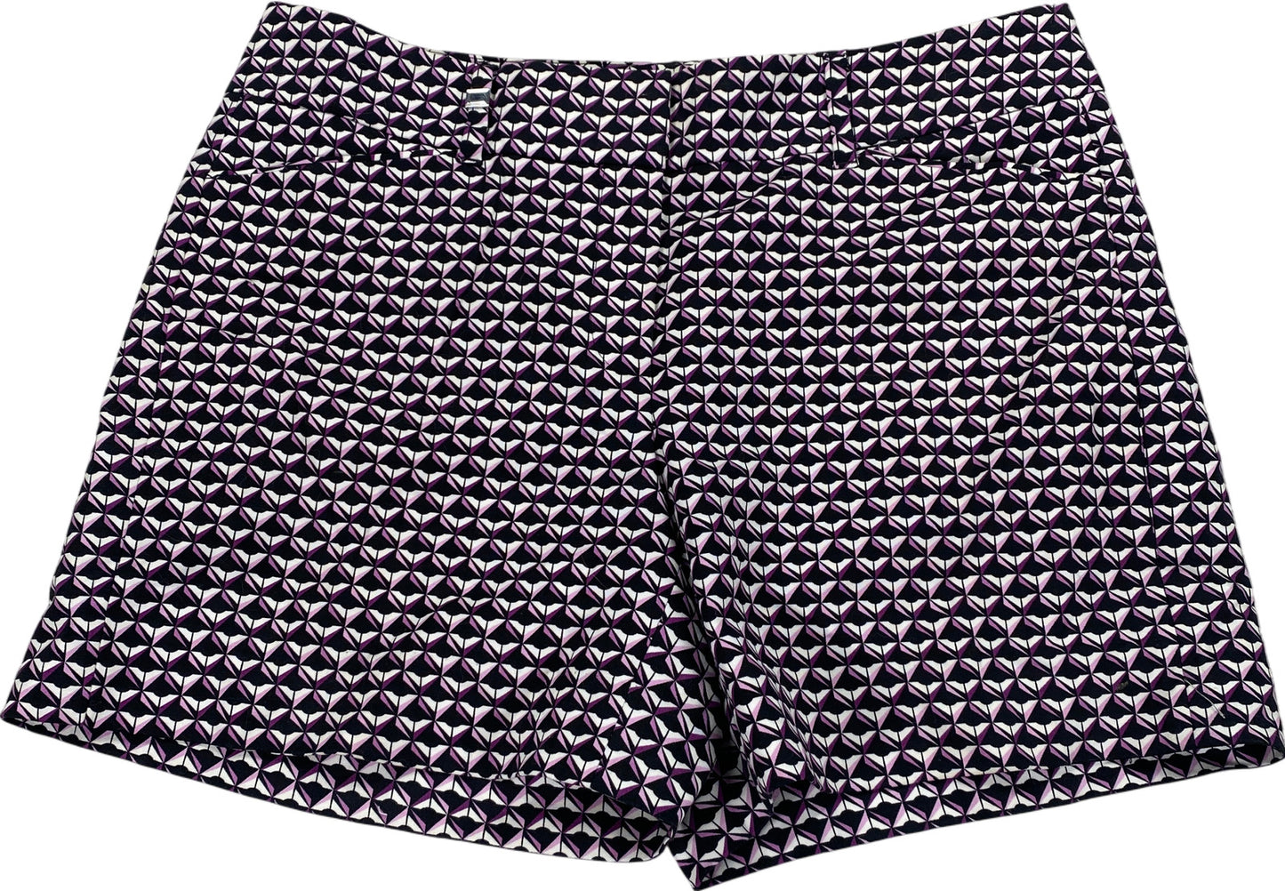 White House Black Market Women’s Black/Purple Shorts - 4