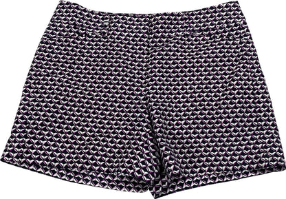 White House Black Market Women’s Black/Purple Shorts - 4