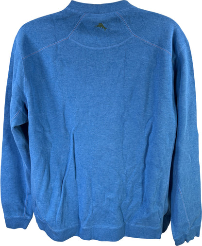 Tommy Bahama Men’s Blue/Green Reversible Long Sleeve Sweater - XL