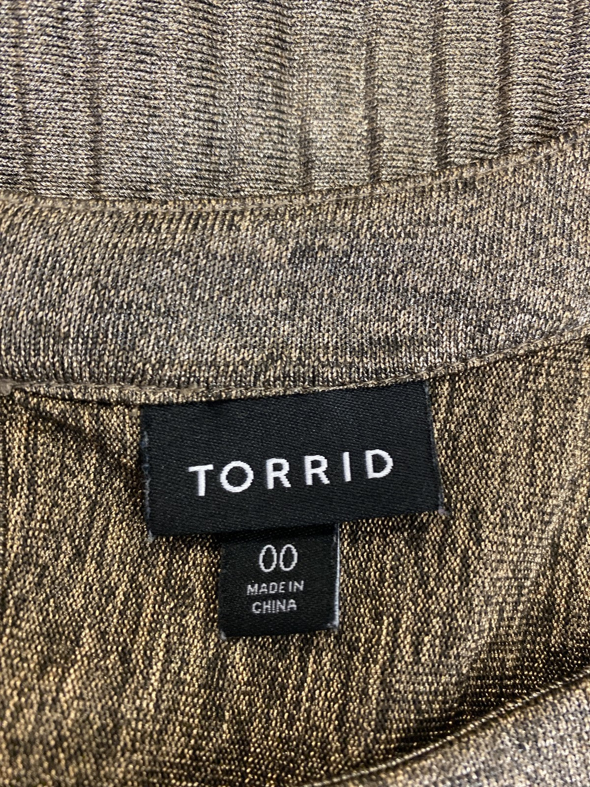 Torrid Women’s Bronze Metallic Sleeveless Blouse - Plus 00