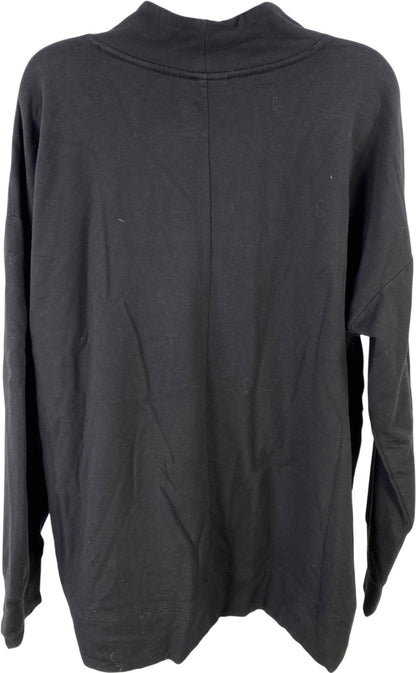 J.Jill Fit Women’s Black 1/4 Zip Long Sleeve Pullover Sweatshirt - XL