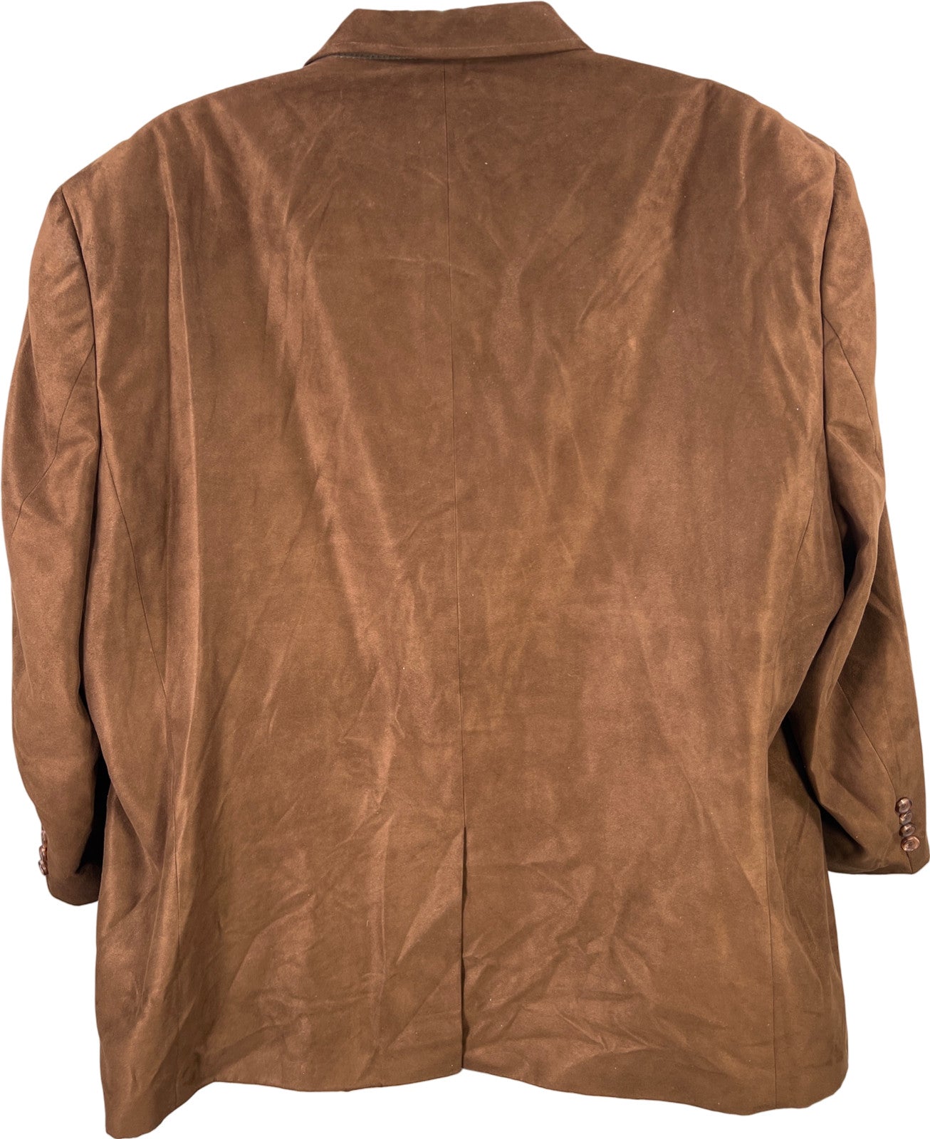 Ralph Lauren Men’s Brown Faux Suede Two Button Jacket - 56