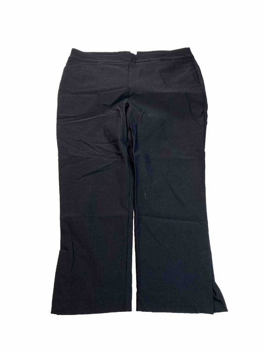 Chico's Women's Black Brigitte Slim Pull On Cropped Pants - 2/ US 12