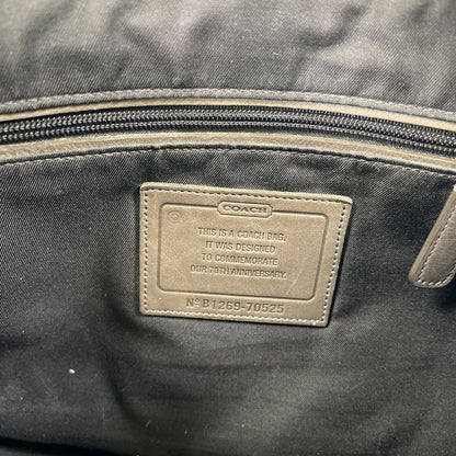 Coach Men's Gray Leather 70th Anniversary Rare Bleecker Messenger Bag