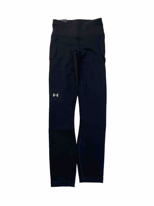 NEW Under Armour Women's Black Fitted Hi Rise Ankle Athletic Leggings -XS