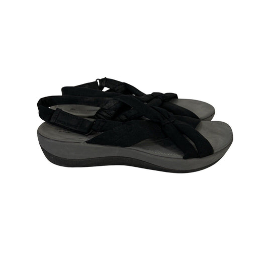 Clarks Cloudsteppers Women's Black Arla Shore Sport Sandals - 10 Wide