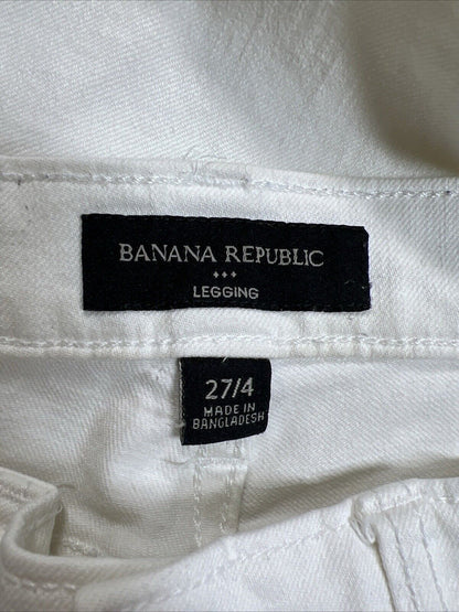 Banana Republic Women's White Denim Stretch Jegging Jeans - 27/4
