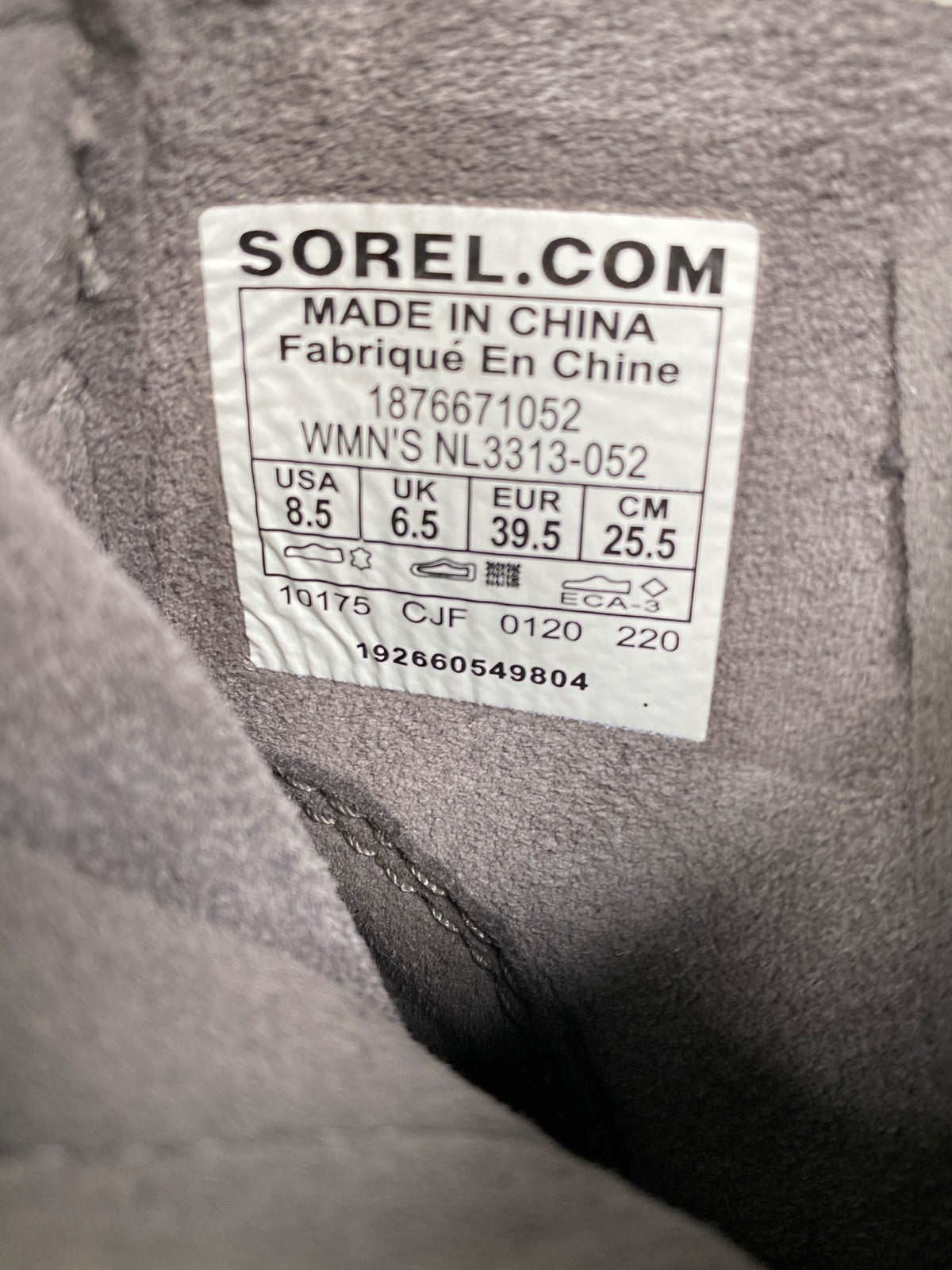 Sorel Women’s Gray Suede Evie Ankle Wedge Booties - 8.5