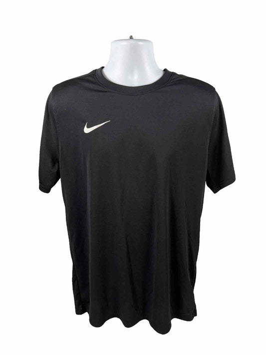 Nike Men's Black Dri-Fit Slim Fit Short Sleeve Athletic Shirt - XL
