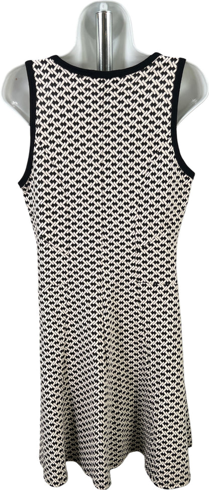 Ren Kane Women’s Black/White Sleeveless Fit and Flare Dress - L