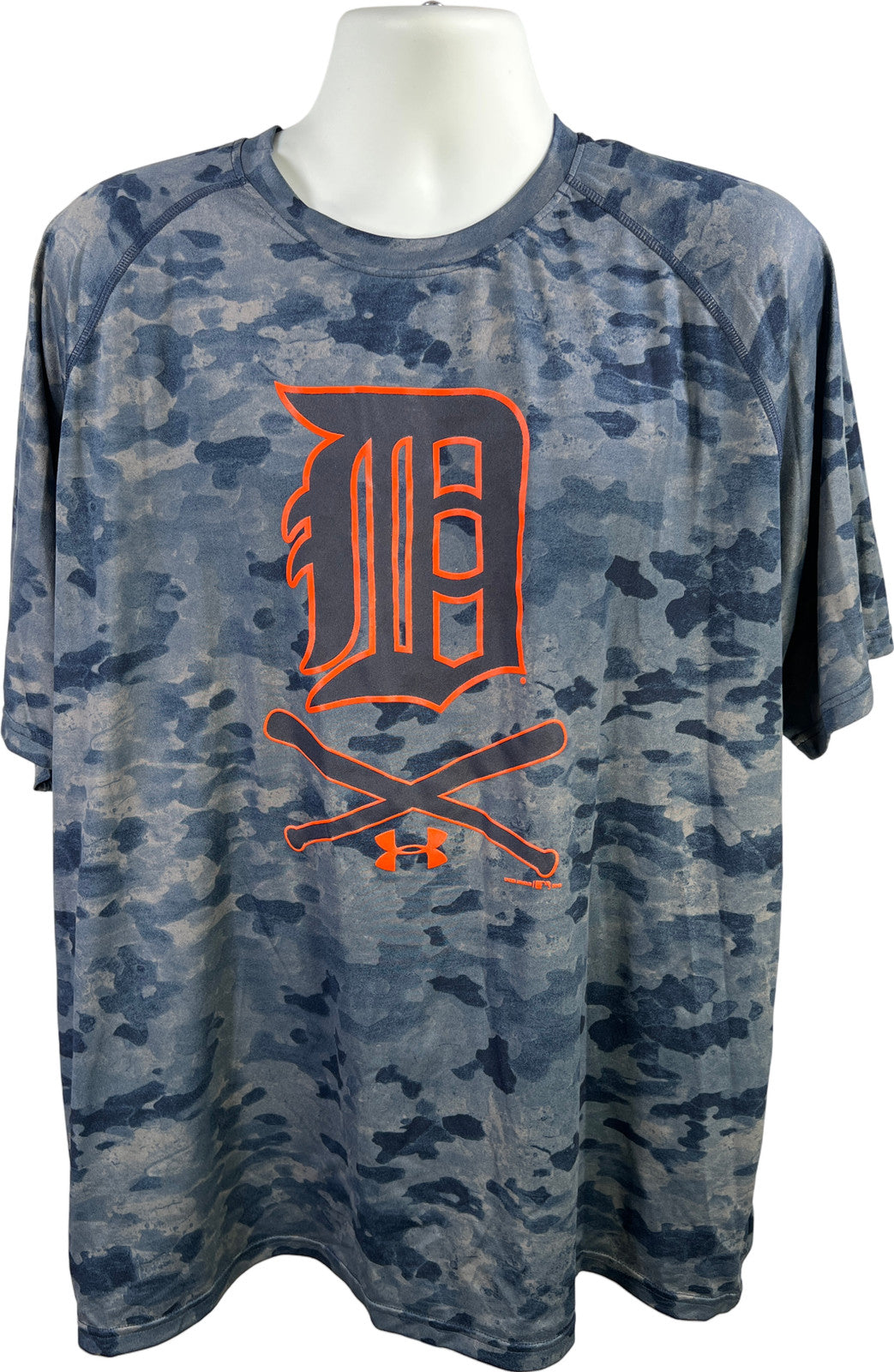 Under Armour Men’s Blue MLB Detroit Tigers Athletic Shirt - 2XL