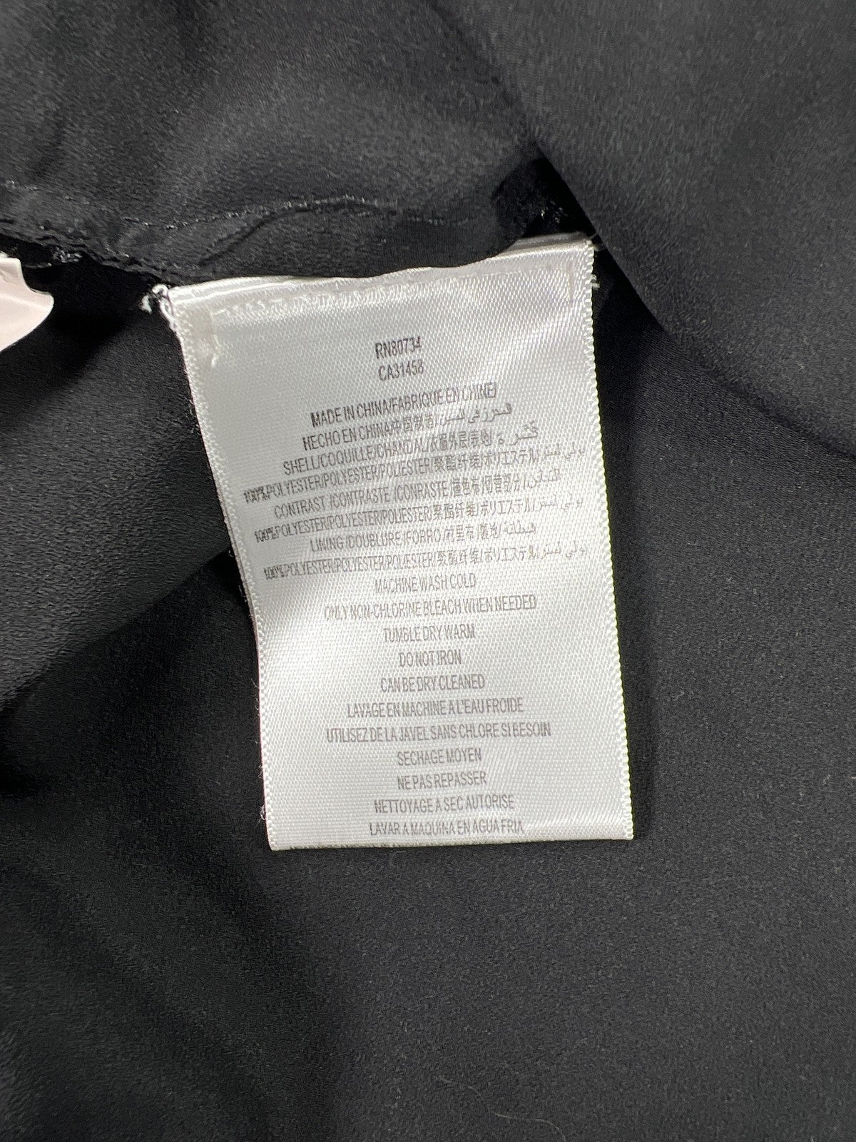 BCBGMaxazria Women’s Black/Blue Pleated Pull On Skirt - S