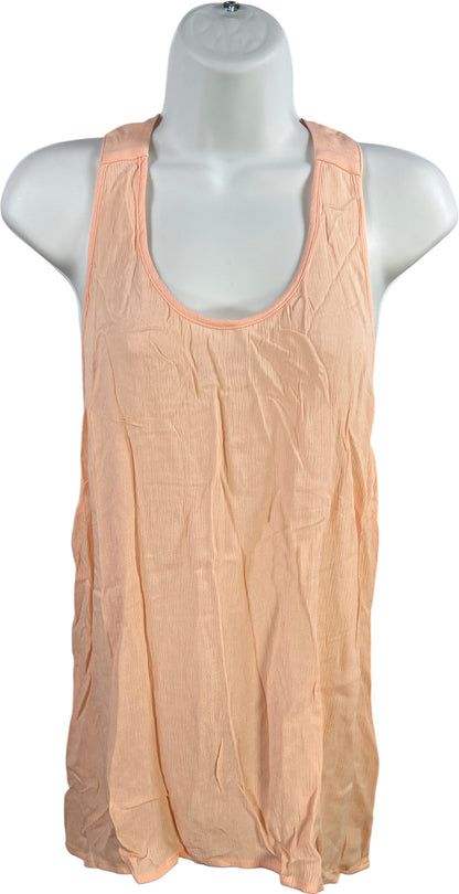 Banana Republic Women’s Pink/Peach Racerback Tank Top - M