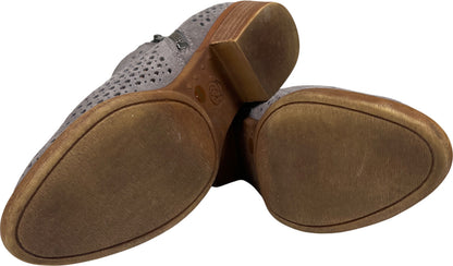 Lucky Brand Women’s Gray Perforated Basel Ankle Booties - 6.5
