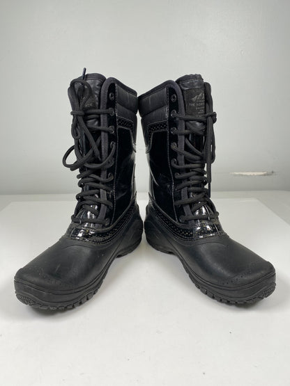 The North Face Women’s Black Shellista Mid Waterproof Winter Snow Boots - 6