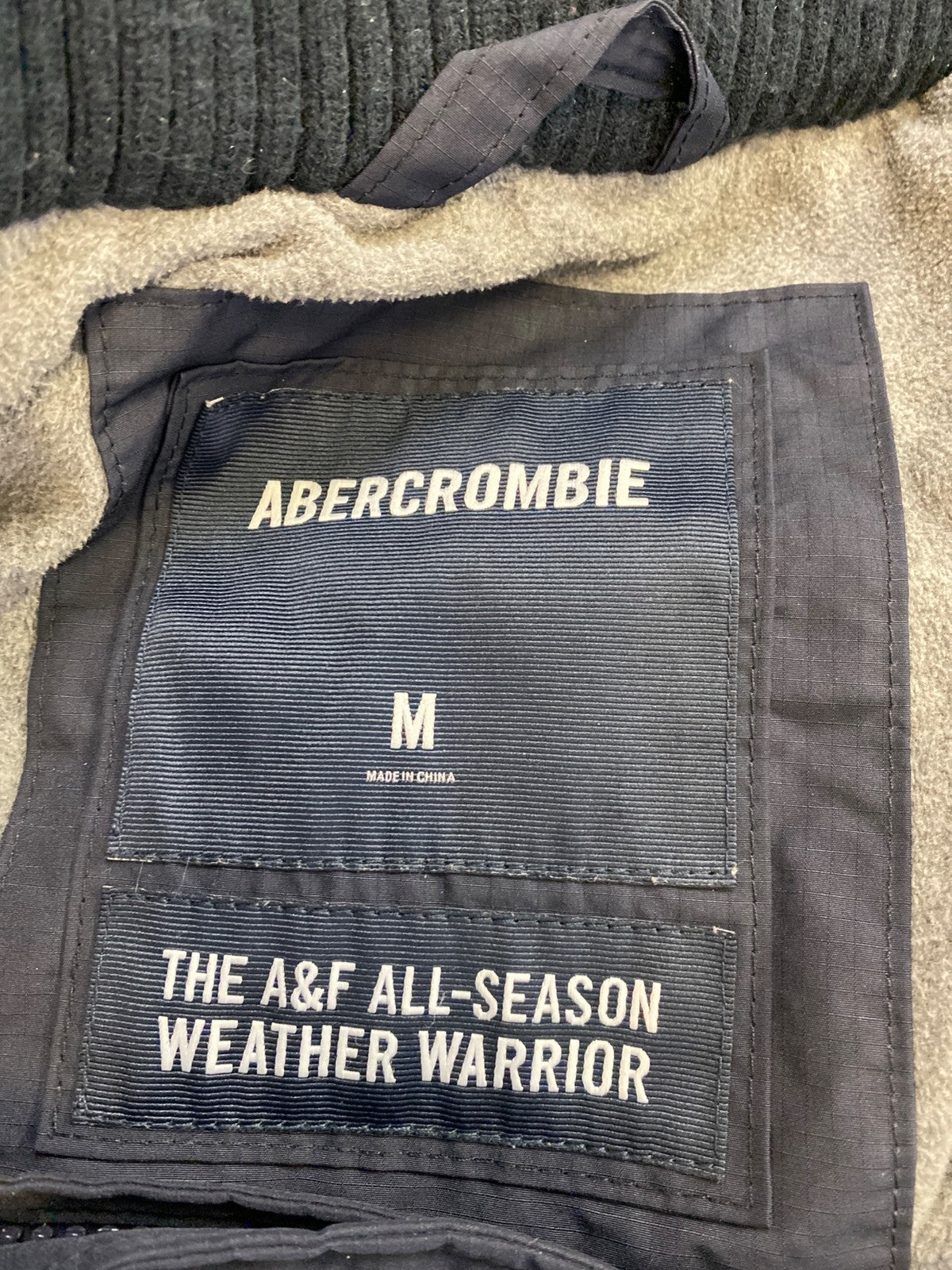 Abercrombie and Fitch Men’s Blue All Season Weather Winter Coat - M