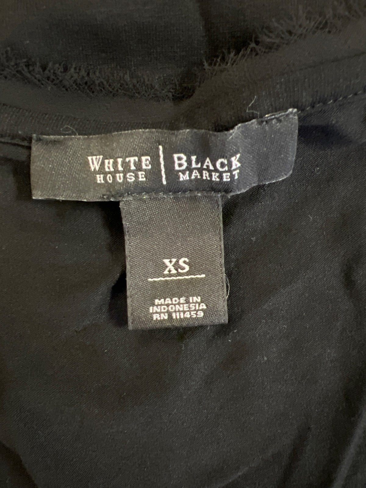 White House Black Market Women’s Black Beaded Neck Tank Top - XS