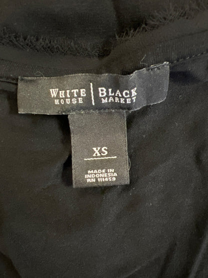 White House Black Market Women’s Black Beaded Neck Tank Top - XS