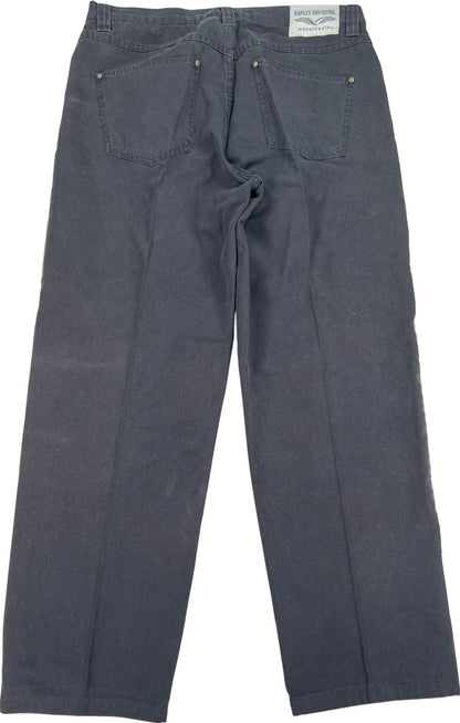 Harley-Davidson Men’s Black Denim 100% Cotton Jeans - 36x29