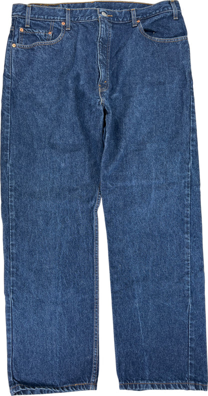 Levi’s Men’s Dark Wash 505 Straight Fit Denim Jeans - 40x30