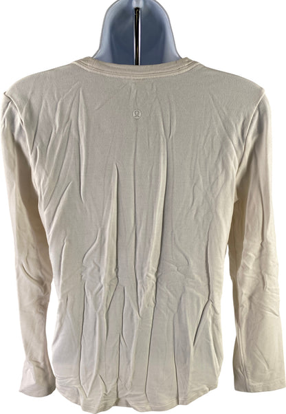 Lululemon Women’s White/Ivory Long Sleeve Crewneck Shirt - 4/XS