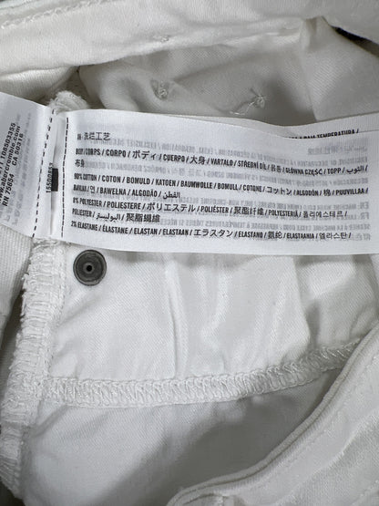 Abercrombie and Fitch Women’s White Super Skinny Ankle Jeans - 27/4