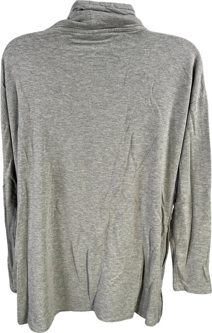 Pure J.Jill Women’s Gray Heather Eco Terry Knit Long Sleeve Shirt - XS