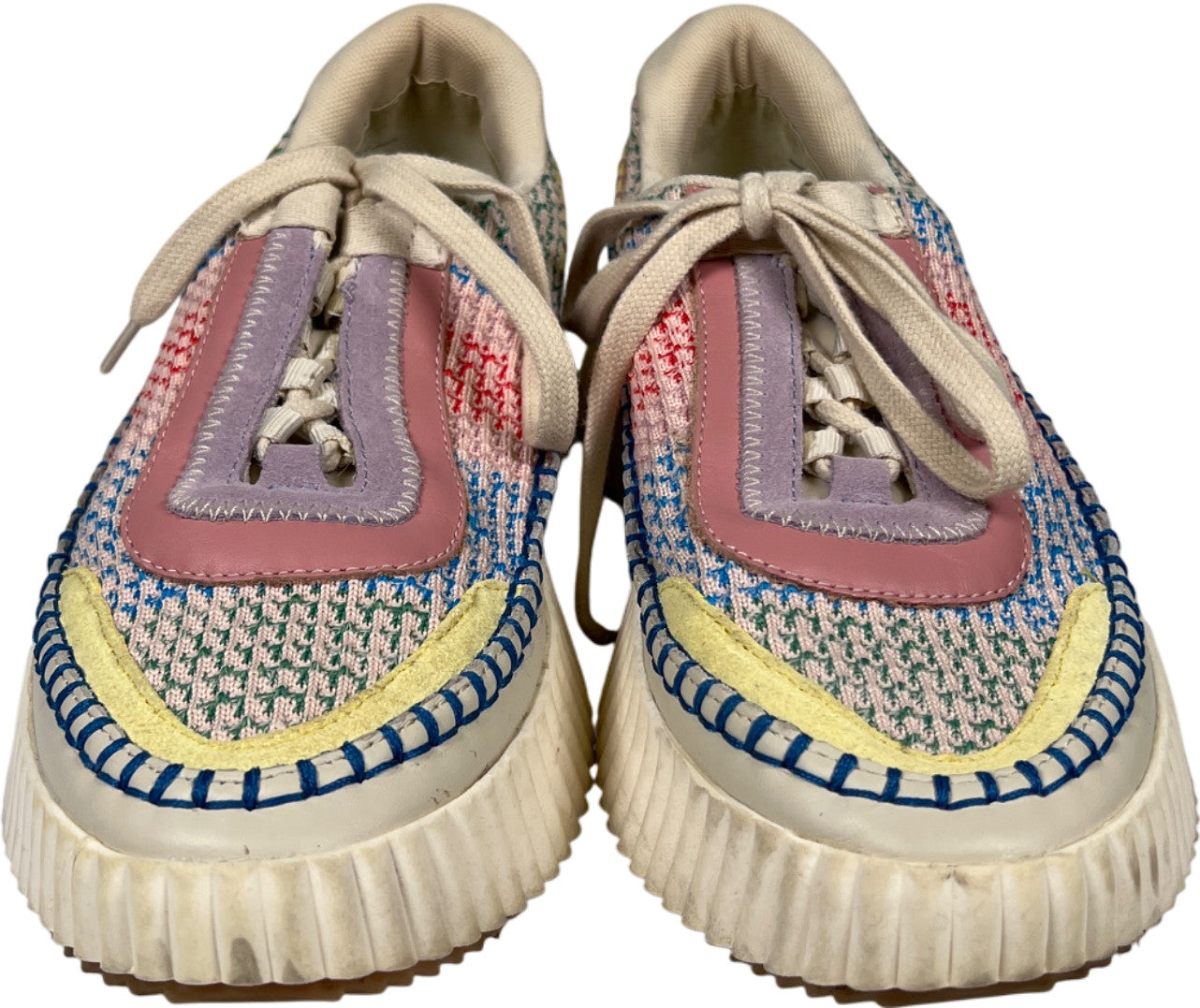 Dolce Vita Women’s Multi-Color Dolen Funfetti Knit Platform Sneakers - 8.5