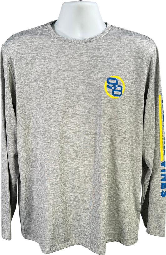 Vineyard Vines Men’s Gray Heather Performance Long Sleeve Athletic Shirt - M
