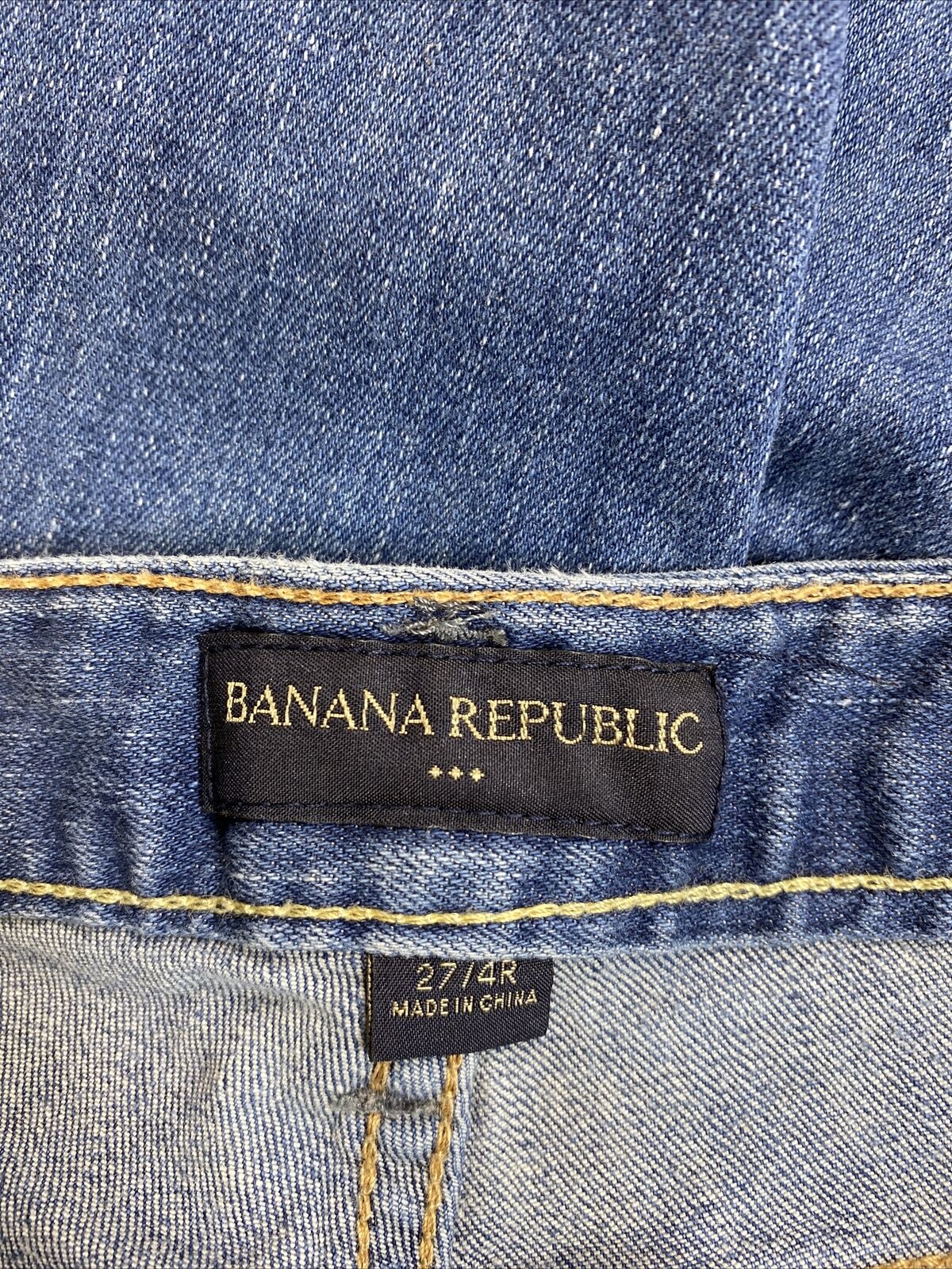 Banana Republic Women's Medium Wash Cropped Denim Jeans - 4