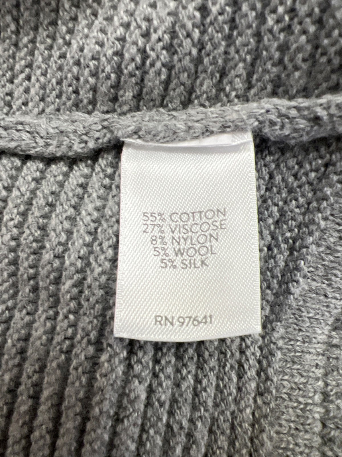 J.Jill Women’s Gray Long Sleeve Full Zip Hooded Sweater Jacket - M