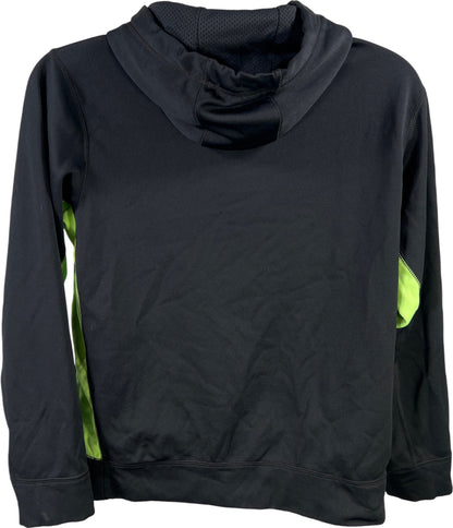 Nike Men’s Black/Green Fleece Lined Therma-Fit Pullover Sweatshirt - M