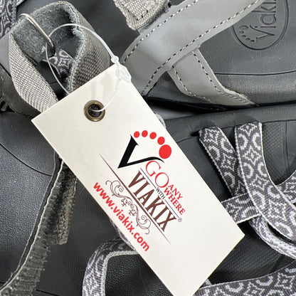 NEW Viakix Women's Gray Strappy Sport Hiking Sandals - 10