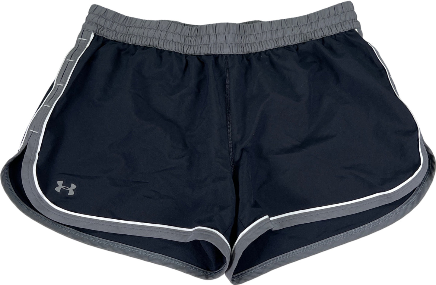 Under Armour Women’s Black Semi-Fitted Lined Athletic Running Shorts - M