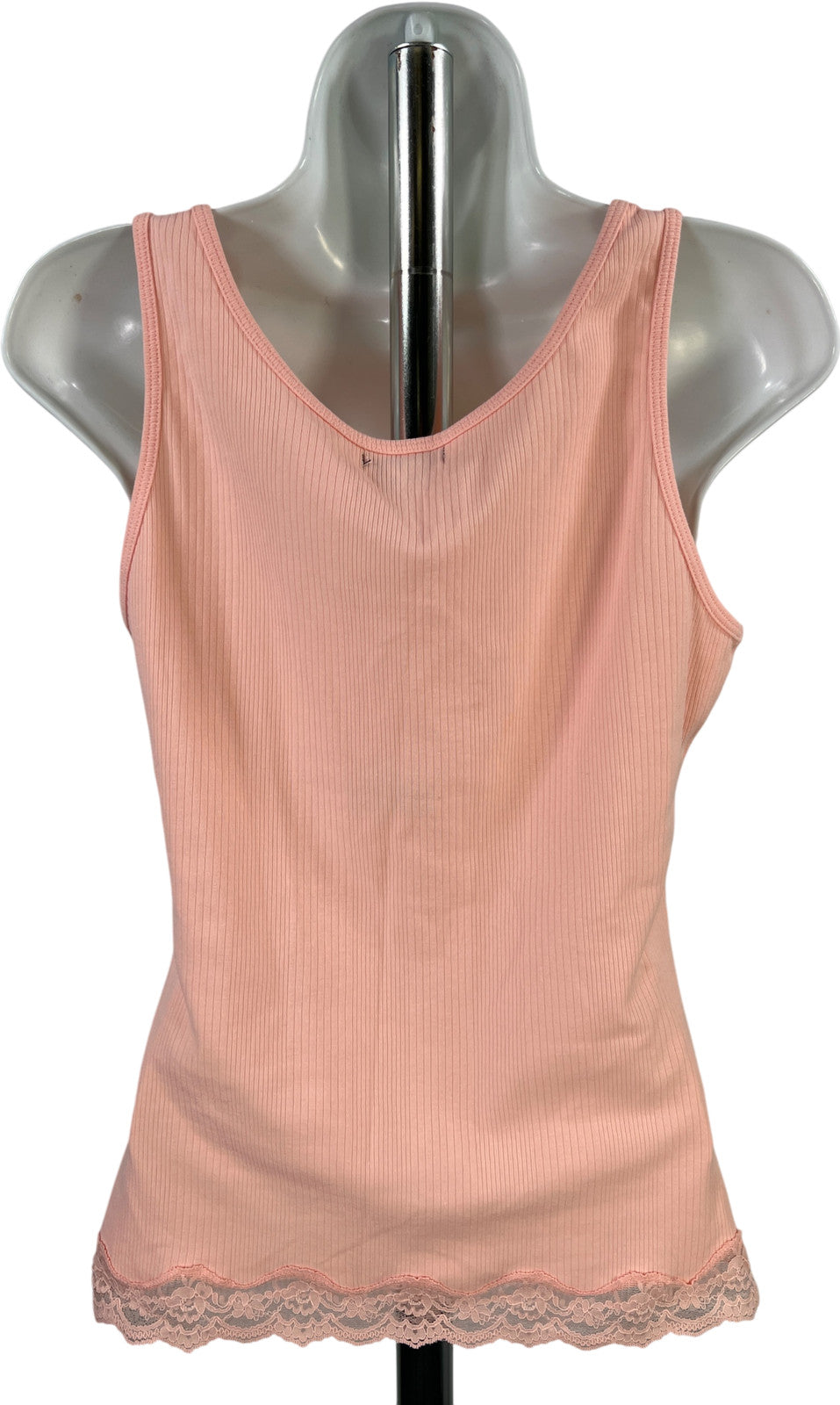 Calvin Klein Women’s Pink Lace Trim Cami Tank Top - M