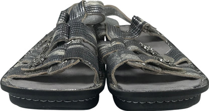 Algeria Women’s Silver Metallic KLE Slingback Sandals - 37/US 7