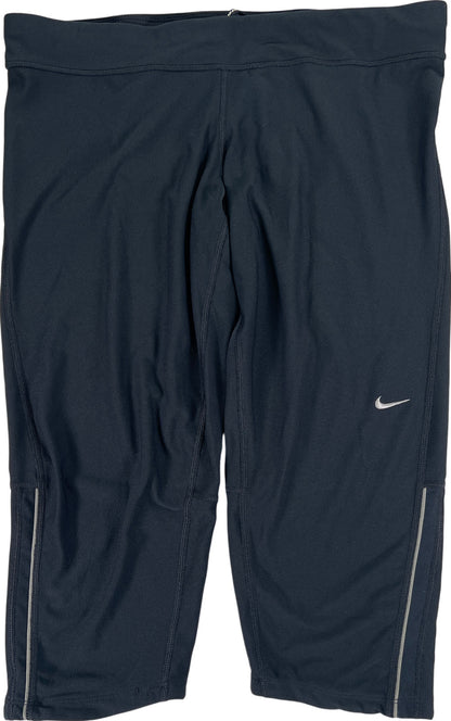 Nike Running Women’s Black Dri-Fit Cropped Athletic Leggings - XL