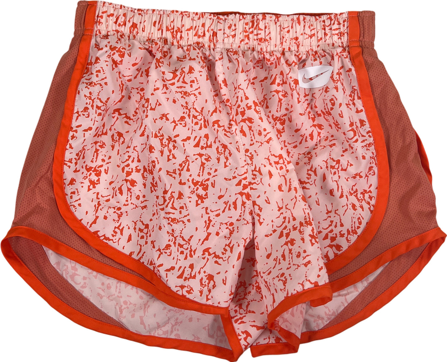Nike Women’s Orange Lined Dri-Fit Athletic Running Shorts - XS