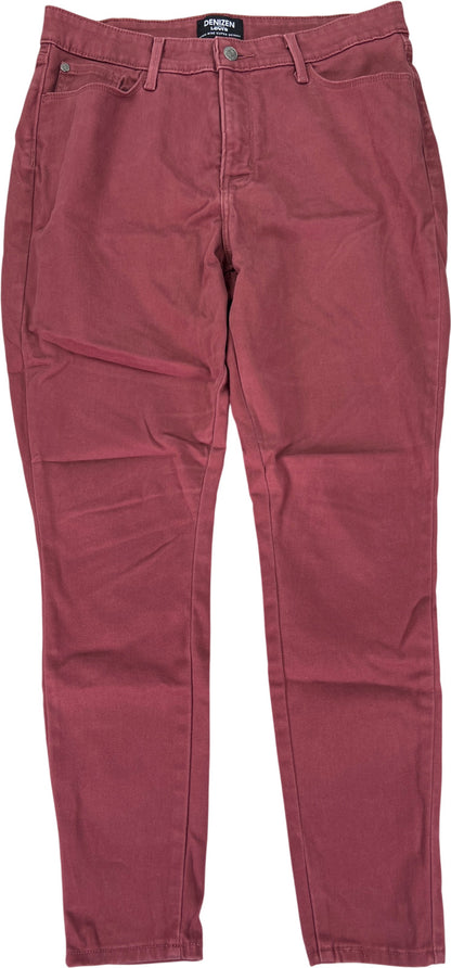 Denizen from Levi’s Women’s Red High Rise Super Skinny Jeans - 14