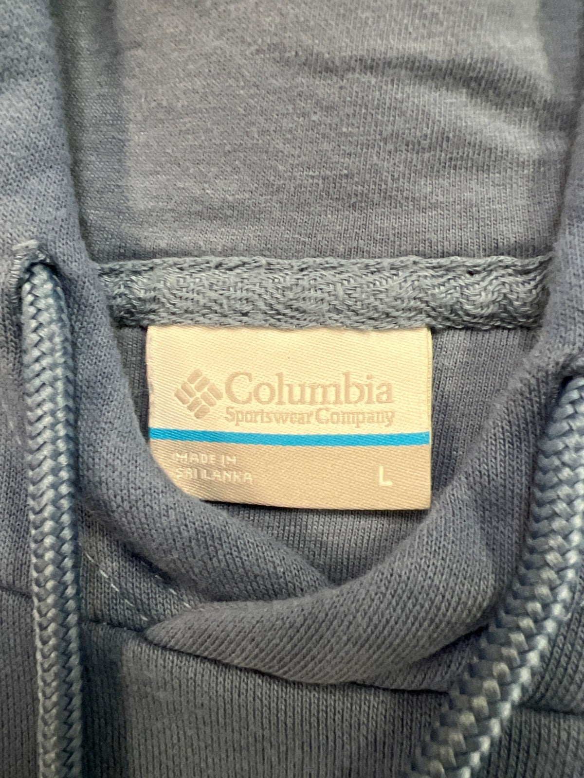 Columbia Men’s Blue Graphic Fleece Lined Pullover Sweatshirt - L