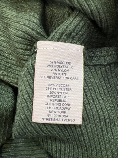 Philosophy Women’s Green Ribbed Long Sleeve Sweater - 1X