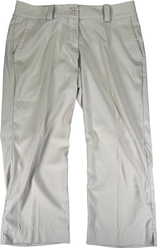Nike Golf Women’s Light Beige Tour Performance Dri-Fit Capri Pants - 8