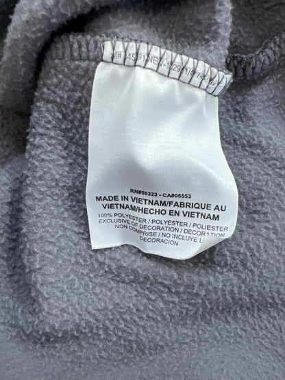 Nike Men’s Gray Fleece Lined Long Sleeve 1/4 Zip Pullover Sweatshirt - L