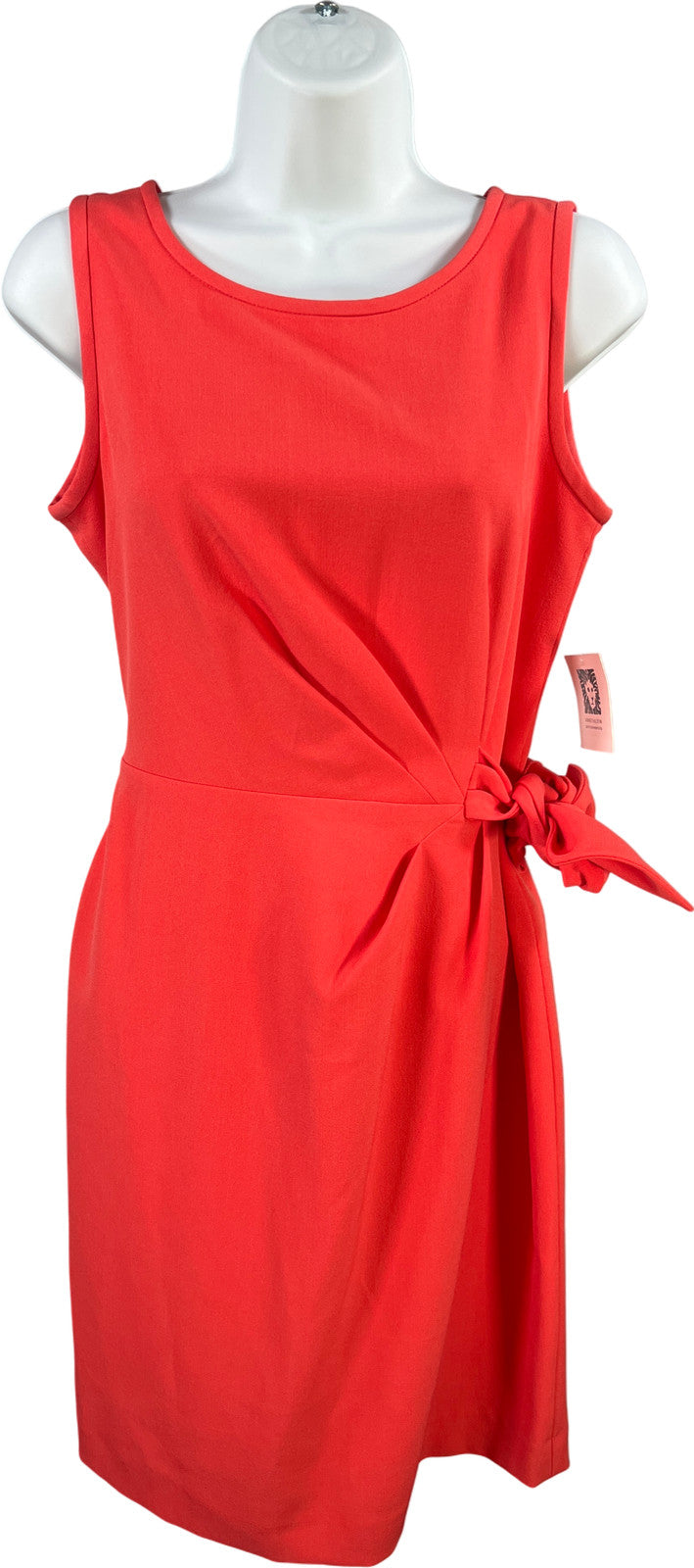 Anne Klein Women’s Coral Reef Pink Sleeveless Sheath Dress - 4 Petite