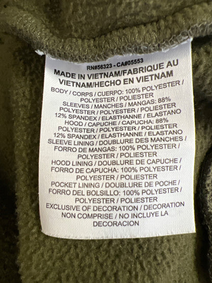 Nike Men’s Green Fleece Lined Dri-Fit. 1/4 Zip Pullover Sweatshirt - S