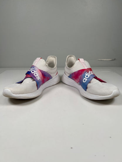 Adidas Women’s White/Pink Cloudfoam Slip On Walking Sneakers - 8.5