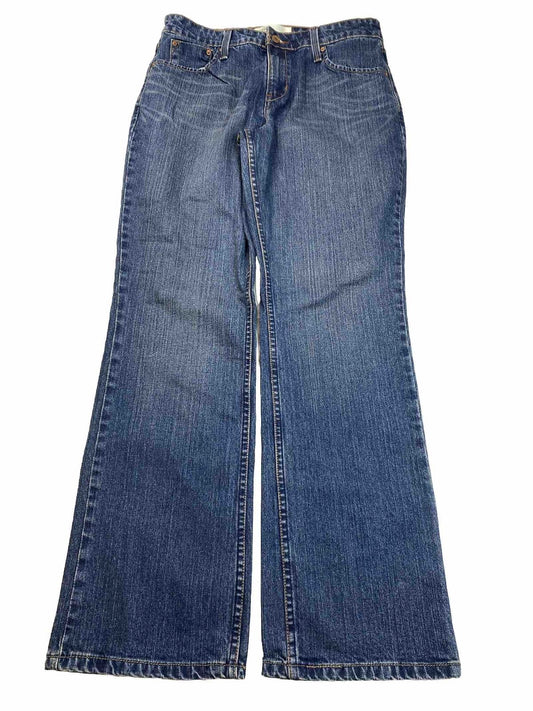 Levi's Signature Women's Dark Wash Retro Mid Rise Boot Cut Jeans - 10 M
