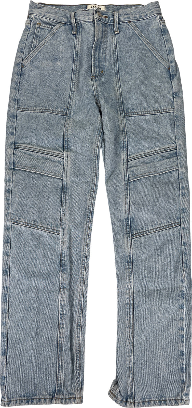 Agolde Women’s Light Wash Cooper Cargo Denim Jeans - 25