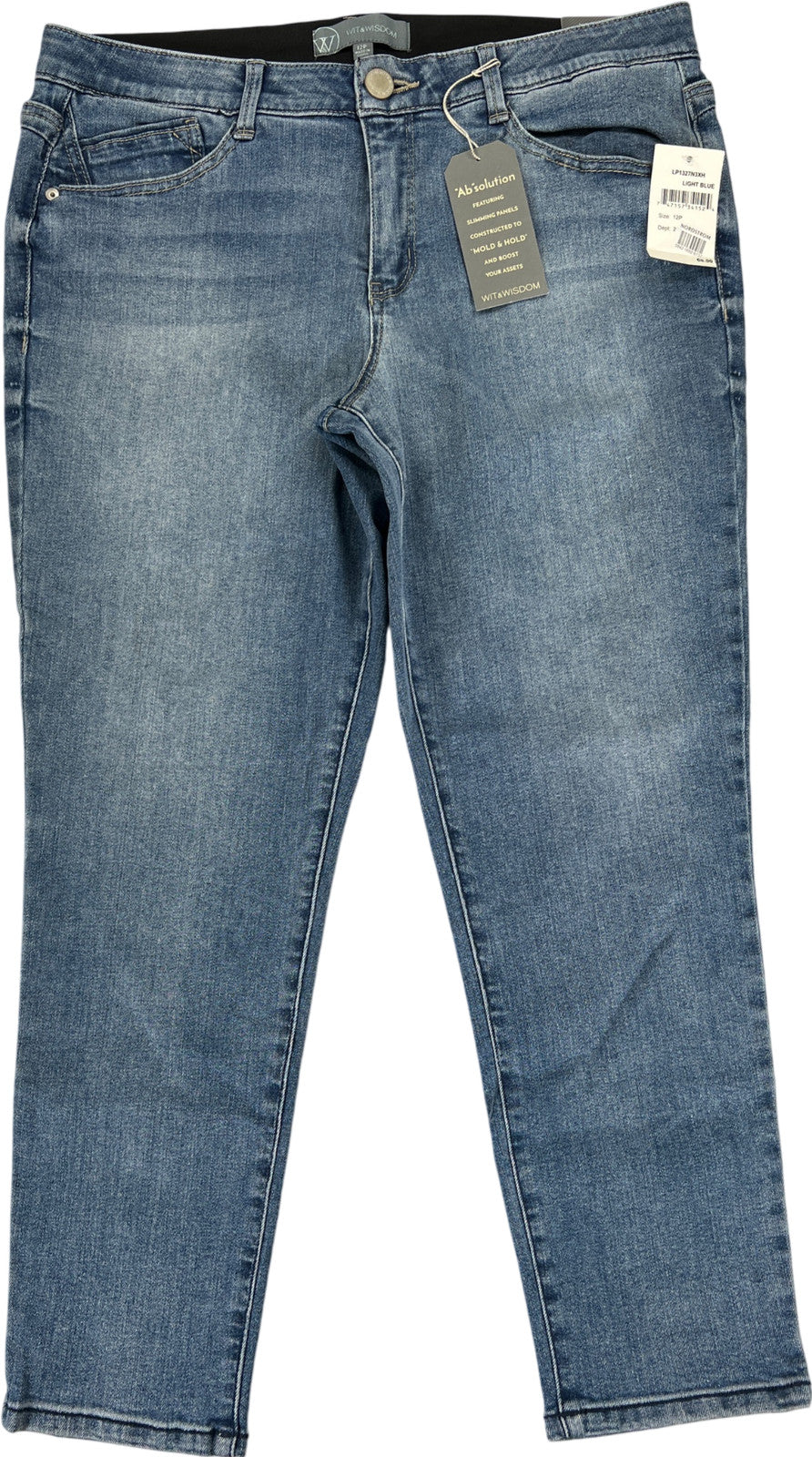 Wit and Wisdom Women’s Light Wash Ankle Skimmer Denim Jeans - 12 Petite